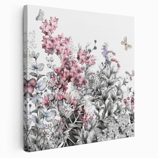 Stampa su tela Quadrata - Fiori