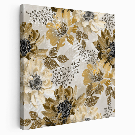 Stampa su tela Quadrata - Fiori