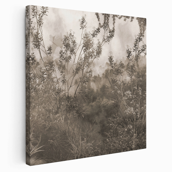 Stampa su tela Quadrata - Foresta