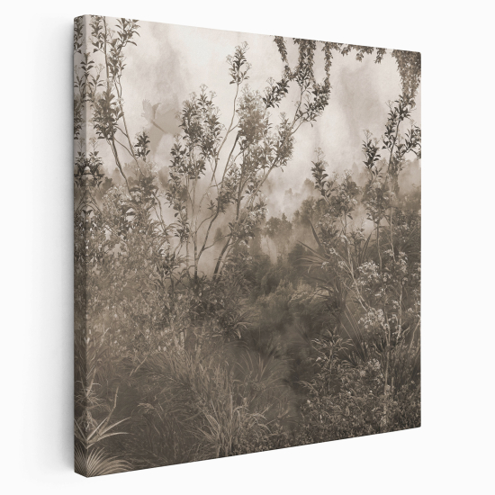 Stampa su tela Quadrata - Foresta