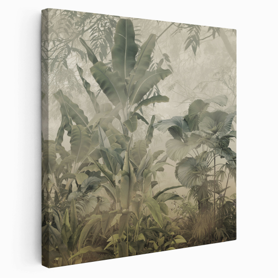 Stampa su tela Quadrata - Foresta tropicale