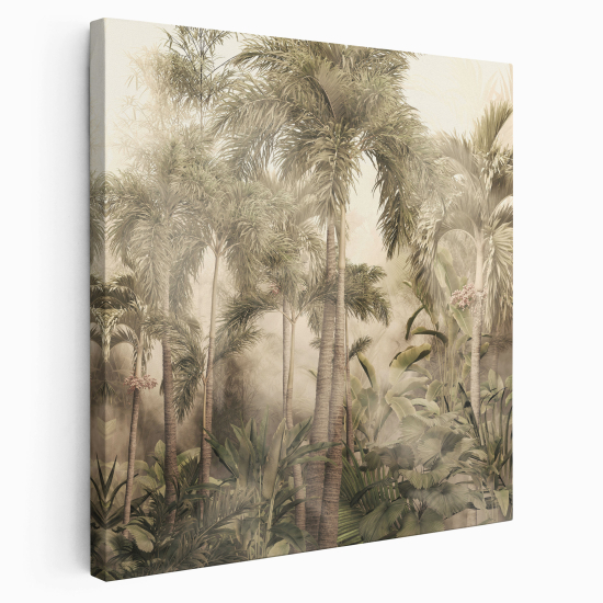 Stampa su tela Quadrata - Foresta tropicale