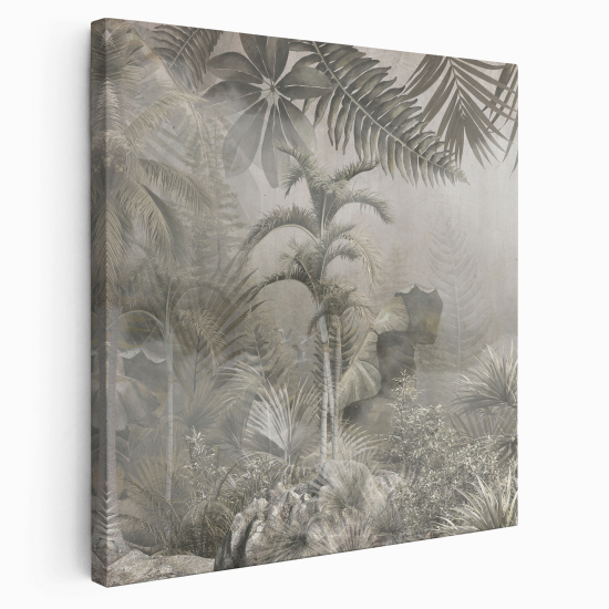 Stampa su tela Quadrata - Foresta tropicale