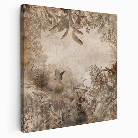 Stampa su tela Quadrata - Foresta tropicale