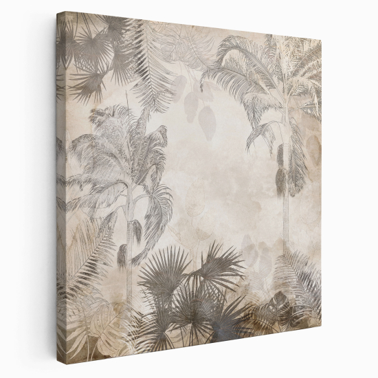 Stampa su tela Quadrata - Foresta tropicale