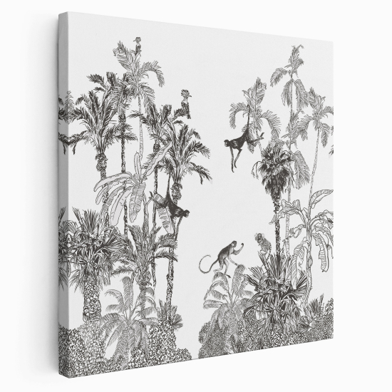Stampa su tela Quadrata - Foresta Tropicale
