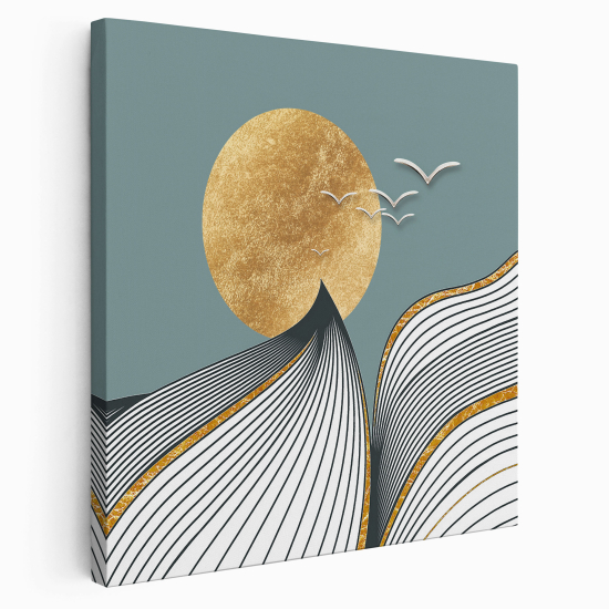 Stampa su tela Quadrata - Luna
