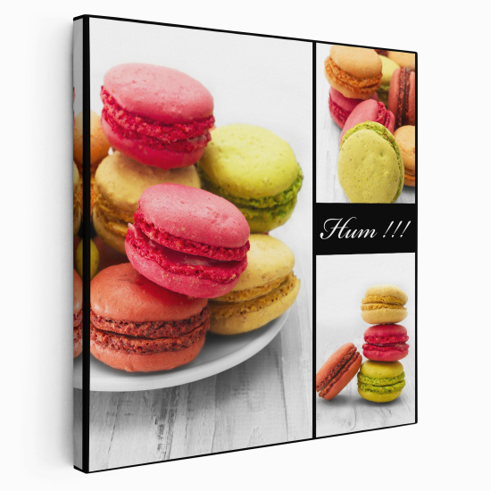 Stampa su tela Quadrata - Macarons