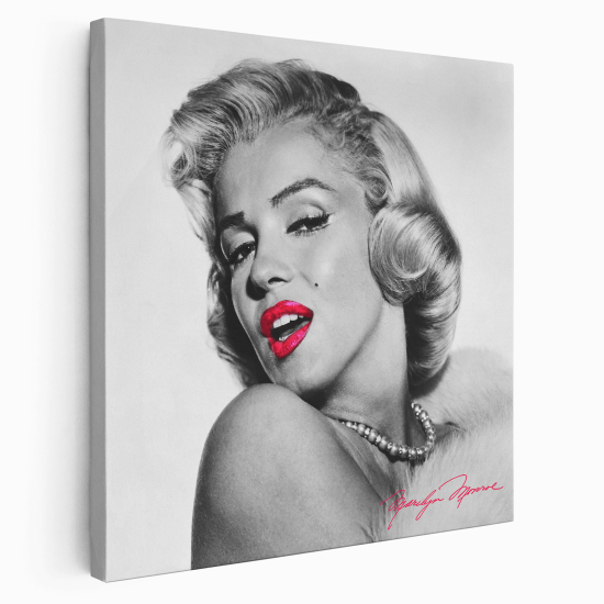 Stampa su tela Quadrata - Marilyn Monroe