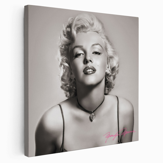 Stampa su tela Quadrata - Marilyn Monroe