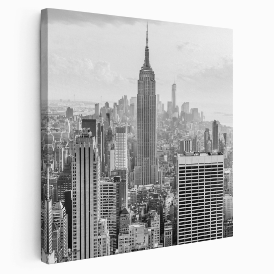 Stampa su tela Quadrata - New York