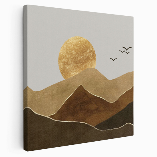 Stampa su tela Quadrata - Paesaggio desertico