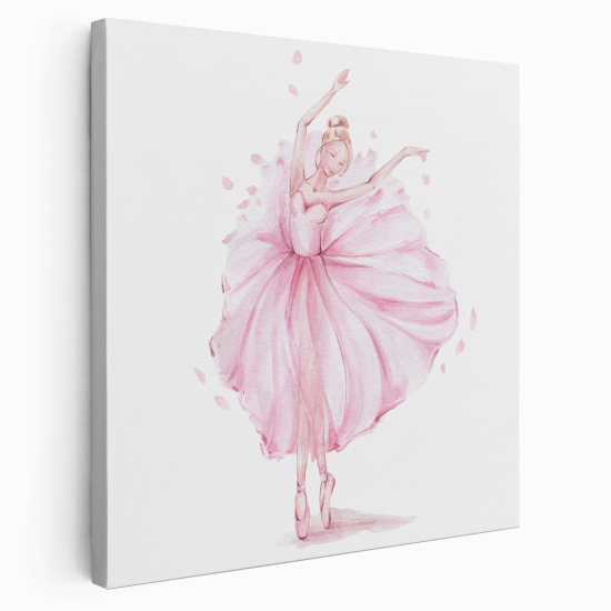 Stampa su tela Quadrata per Bambini - Ballerina