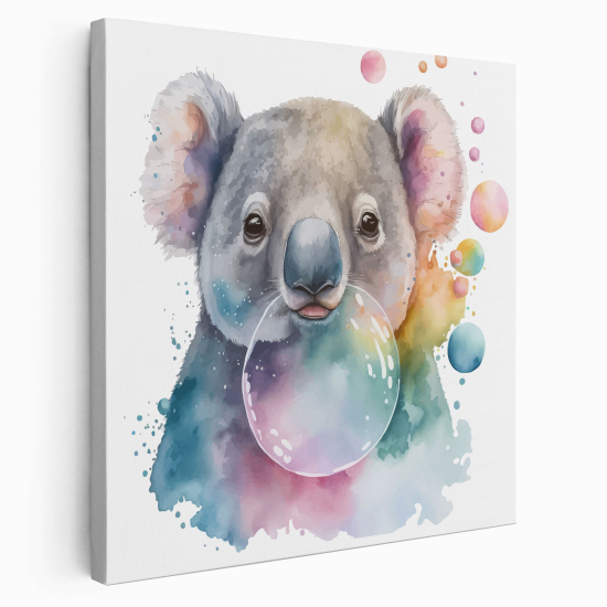 Stampa su tela Quadrata per Bambini - Bolla di koala