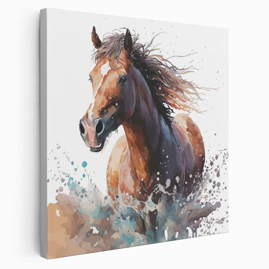 Stampa su tela Quadrata per Bambini - Cavallo