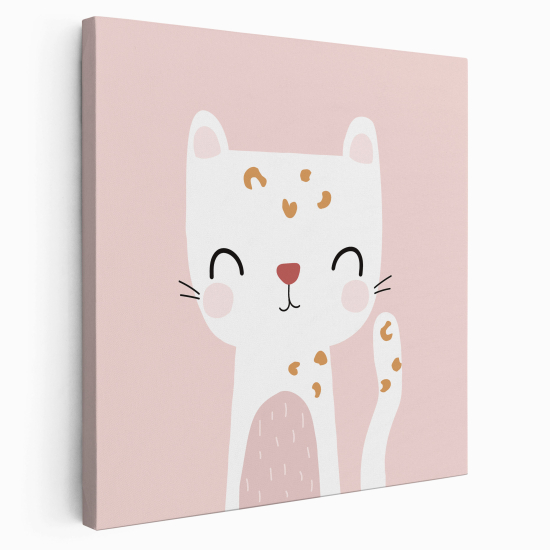 Stampa su tela Quadrata per Bambini - Gattino