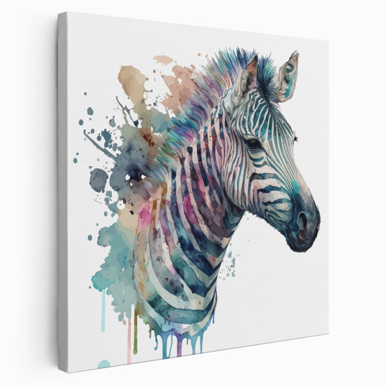 Stampa su tela Quadrata per Bambini - Zebra