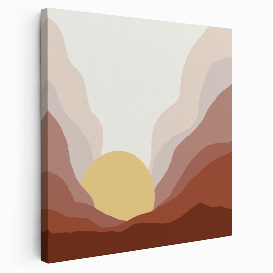 Stampa su tela Quadrata - Tramonto