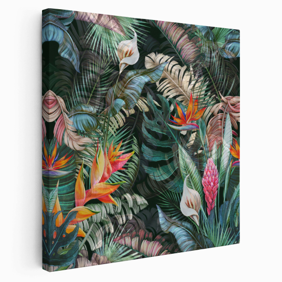 Stampa su tela Quadrata - Tropicale