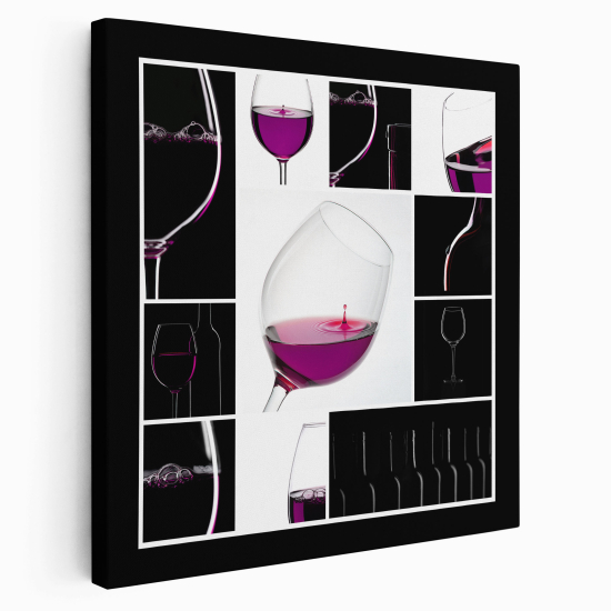 Stampa su tela Quadrata - Vini