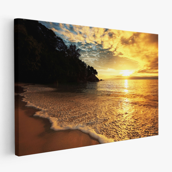 Stampa su tela - Tramonto sul mare