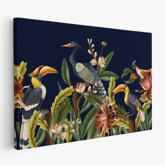 Stampa su tela - Uccelli Tropicali