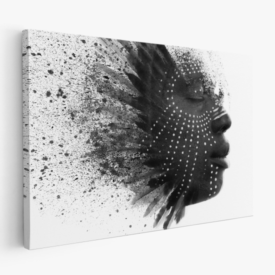 Stampa su tela - Viso donna africana