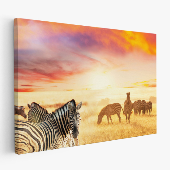 Stampa su tela - Zebre Savana