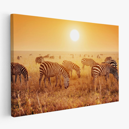 Stampa su tela - Zebre Savana