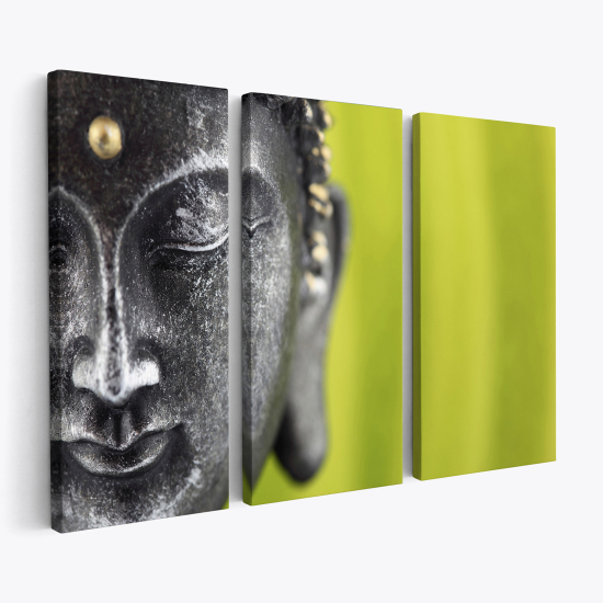 Stampa Trittico su tela - Buddha