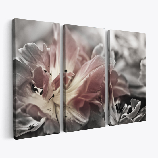 Stampa Trittico su tela - Fiori