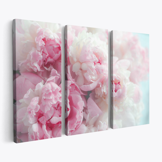 Stampa Trittico su tela - Fiori