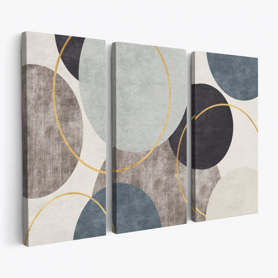 Stampa Trittico su tela - Geometrico
