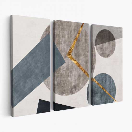Stampa Trittico su tela - Geometrico