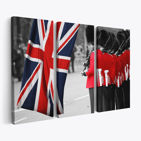 Stampa Trittico su tela - Londra