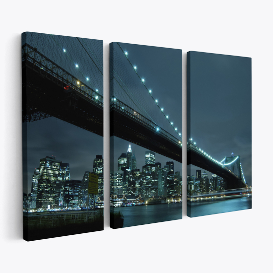 Stampa Trittico su tela - New York