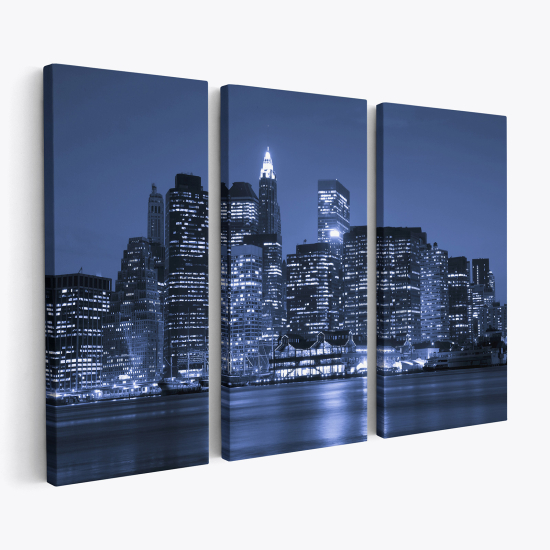 Stampa Trittico su tela - New York