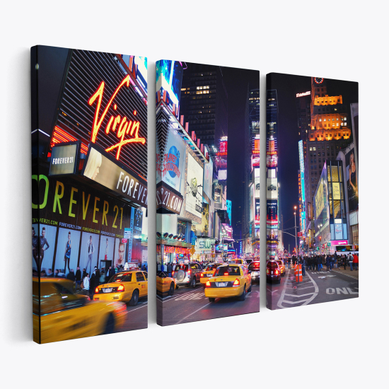 Stampa Trittico su tela - New York