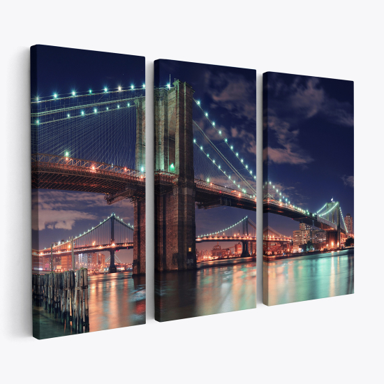 Stampa Trittico su tela - New York