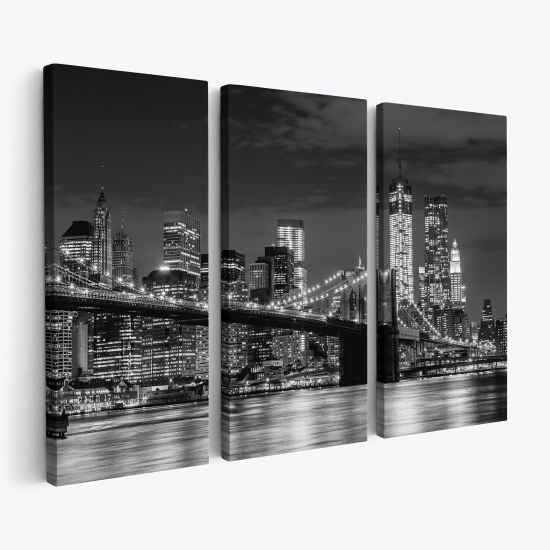 Stampa Trittico su tela - New York