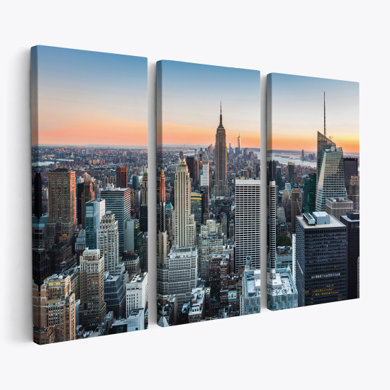 Stampa Trittico su tela - New York