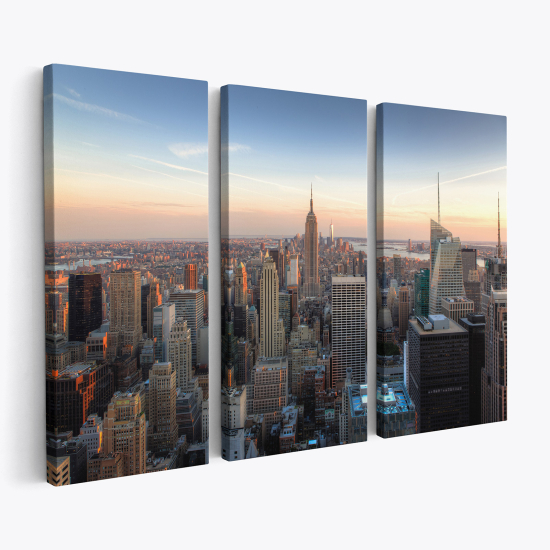 Stampa Trittico su tela - New York