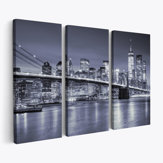 Stampa Trittico su tela - New York