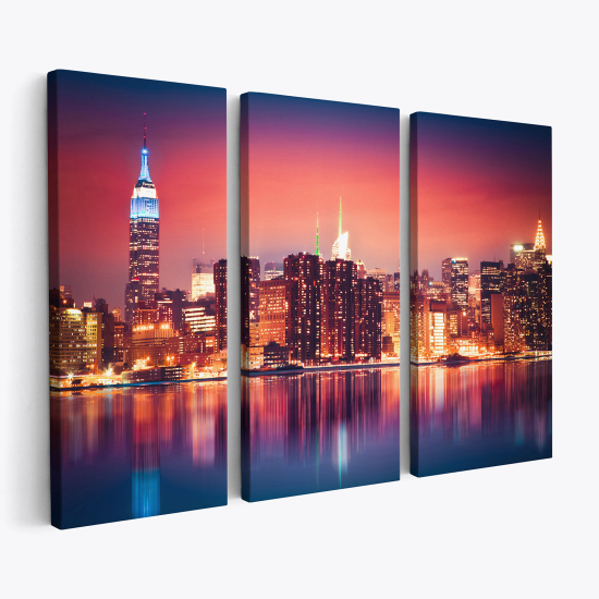 Stampa Trittico su tela - New York