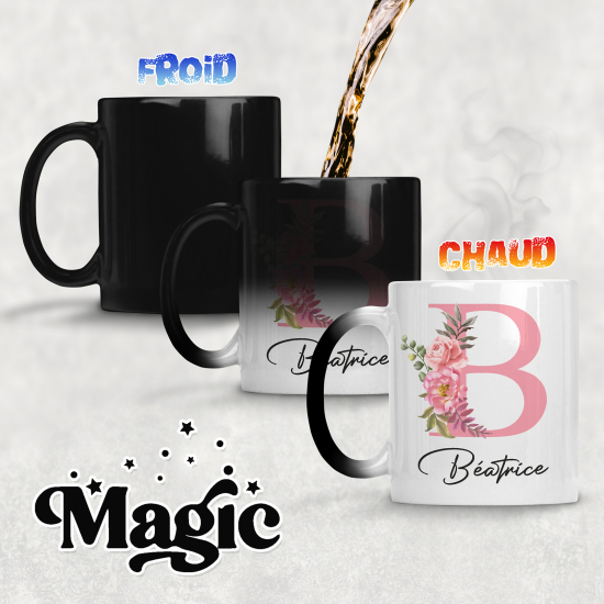 Tazza magica monogram personalizzata - Lettera B