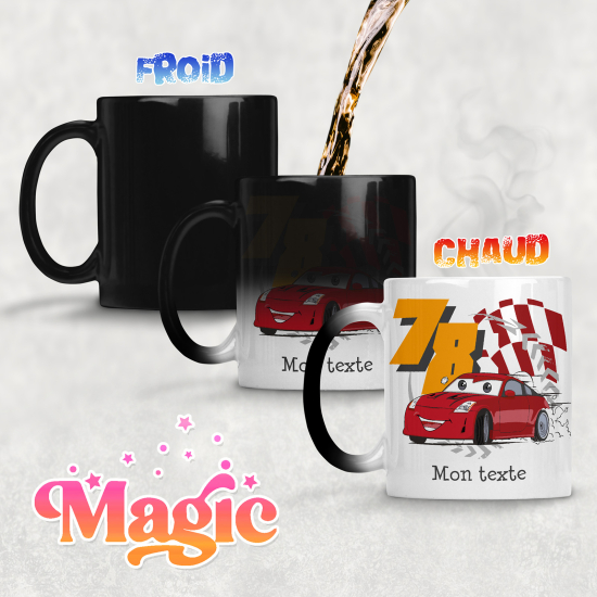 Tazza magica personalizzata - Auto da Corsa