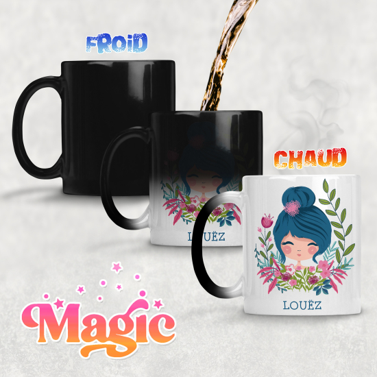 Tazza magica personalizzata - Bambina