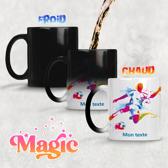 Tazza magica personalizzata - Calciatore