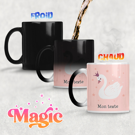 Tazza magica personalizzata - Cigno