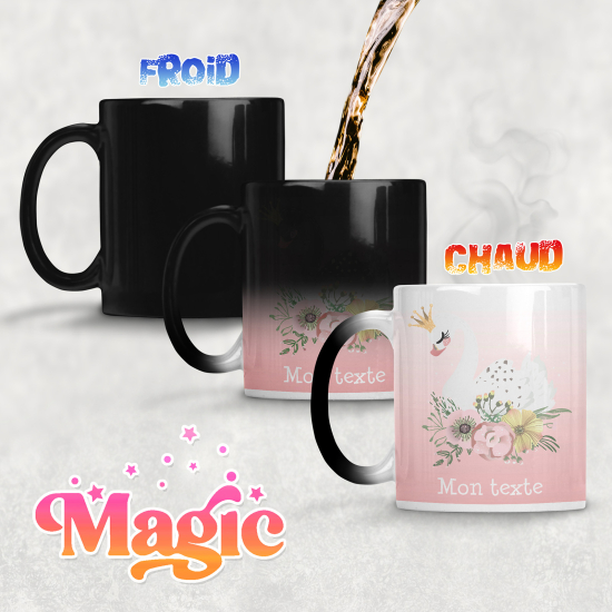 Tazza magica personalizzata - Cigno